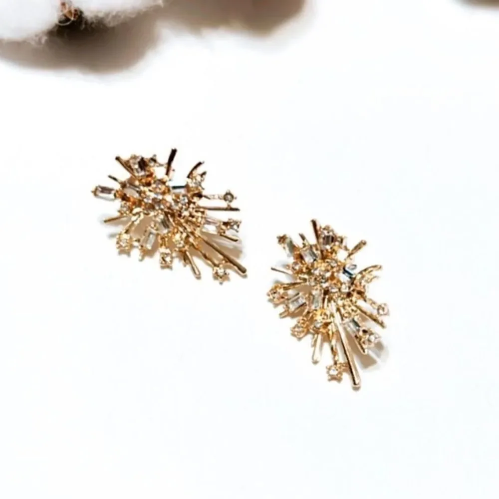 Sun radiant earrings #1474